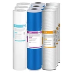 3-stage 5 Micron 20"x4.5" Big Blue Sediment Pp Gac Cto Carbon Block Water Filter. Fixed Price $239.42.