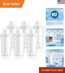 Sustainable 6-pack Replacement Filters For Brita Pitchers - Bpa-free & Efficient. Fixed Price $32.99.