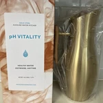 Invigorated Water Filter .5 Gal 64 Oz Alkaline Infused Pitcher Jug Gold Steel. Fixed Price $33.36.