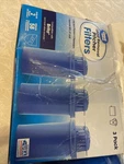 Great Value Water Filter Pitcher Replacement For Brita 3 Count Pack. Fixed Price $7.99.