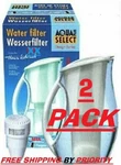 2-pk Aqua Select + Waters Drinking Water Pitcher Filters With 2 Filters. $34.00. Fixed Price $3499.00.