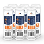 6-pack Of 5 M Carbon Block Coconut Shell Water Filter Cartridge 10" By Aquaboon. Fixed Price $29.69.