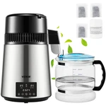 Vevor 4l Water Distiller Distilled Maker 1 L/h W/ Timing Dual-temp Silver. Fixed Price $105.90.
